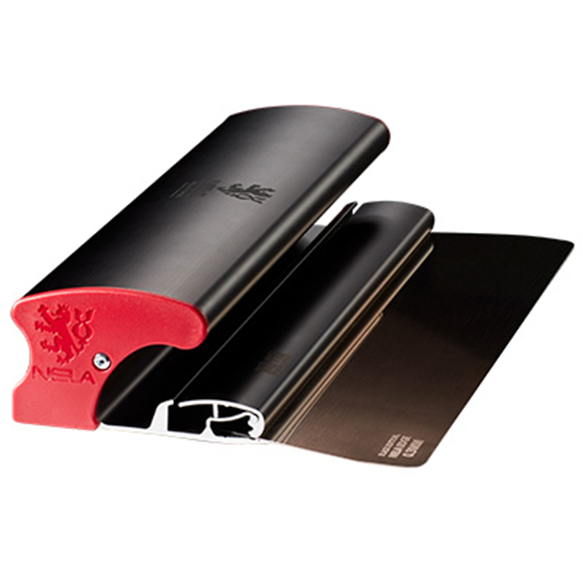 NELA Edge Black Edition Finishing Spatula — 10in., Stainless Steel Blade, Ergonomic Handle, Model# NELBLKFS10